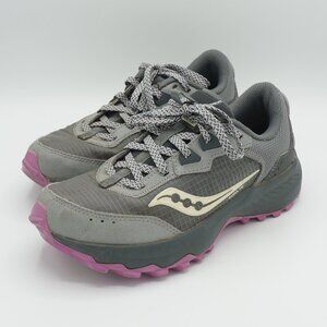 Saucony Aura TR Women's Trail Running Shoes Gray Purple Size 6 (S10862-12)